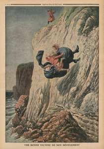 Uma vítima de sua devoção, ilustração de &39;Le Petit Journal&39;, suplemento ilustrativo, 20 de novembro de 1910